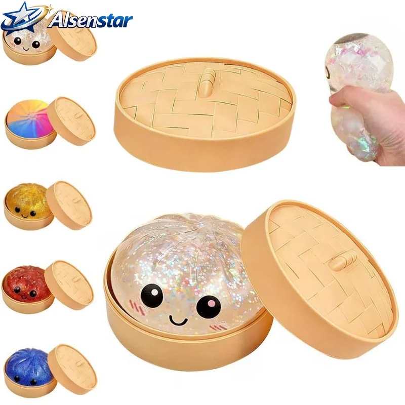 Dumpling Squishies carries a soft and non stick hand squeezing rebound toy with you
Dumpling Squishies carries a soft and non stick hand squeezing rebound toy with you