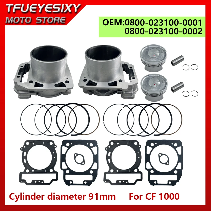 0800-023100-0001 0800-023002 2 set Cylinder I&II Piston Gasket Kit for CF 800HO 550 Z8 UForce U8 ZForce Fedex ups CF800cc engine
0800-023100-0001 0800-023002 2 set Cylinder I&II Piston Gasket Kit for CF 800HO 550 Z8 UForce U8 ZForce Fedex ups CF800cc engine