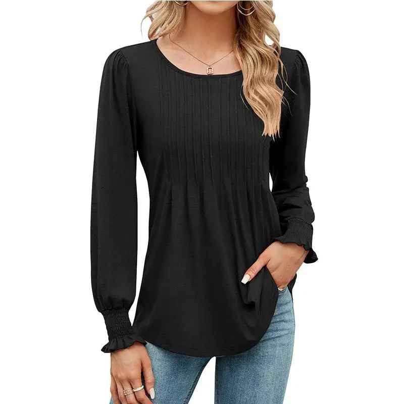 Big Girls' Autumn and Winter New Style Solid Color Casual Bubble Sleeves Drawstring Round Neck Fashionable Long Sleeved Top
Big Girls' Autumn and Winter New Style Solid Color Casual Bubble Sleeves Drawstring Round Neck Fashionable Long Sleeved Top