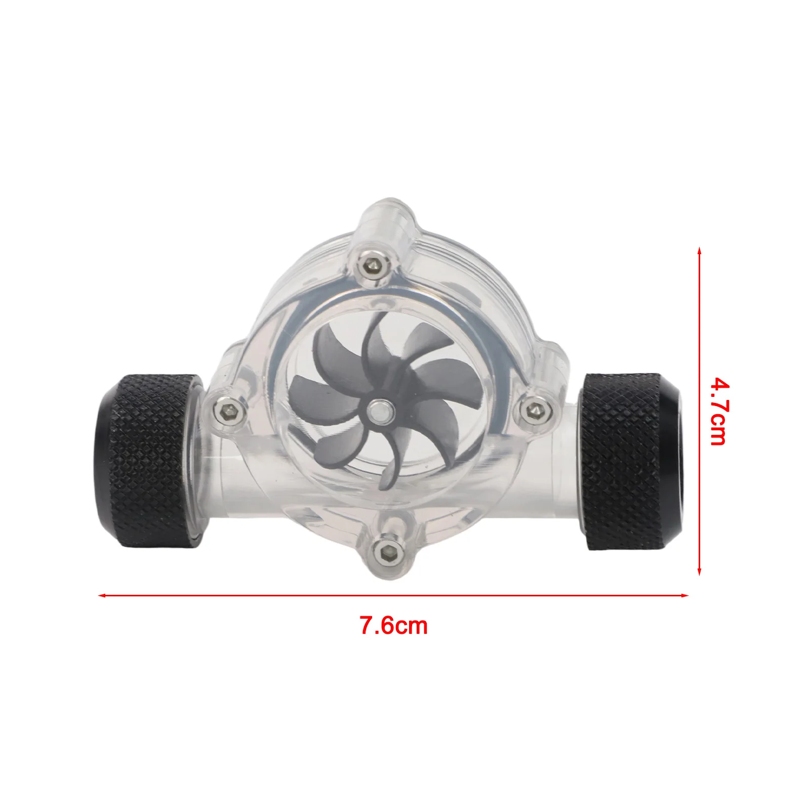 Black Impeller Compact Size Easy To Install For Computer Cooling