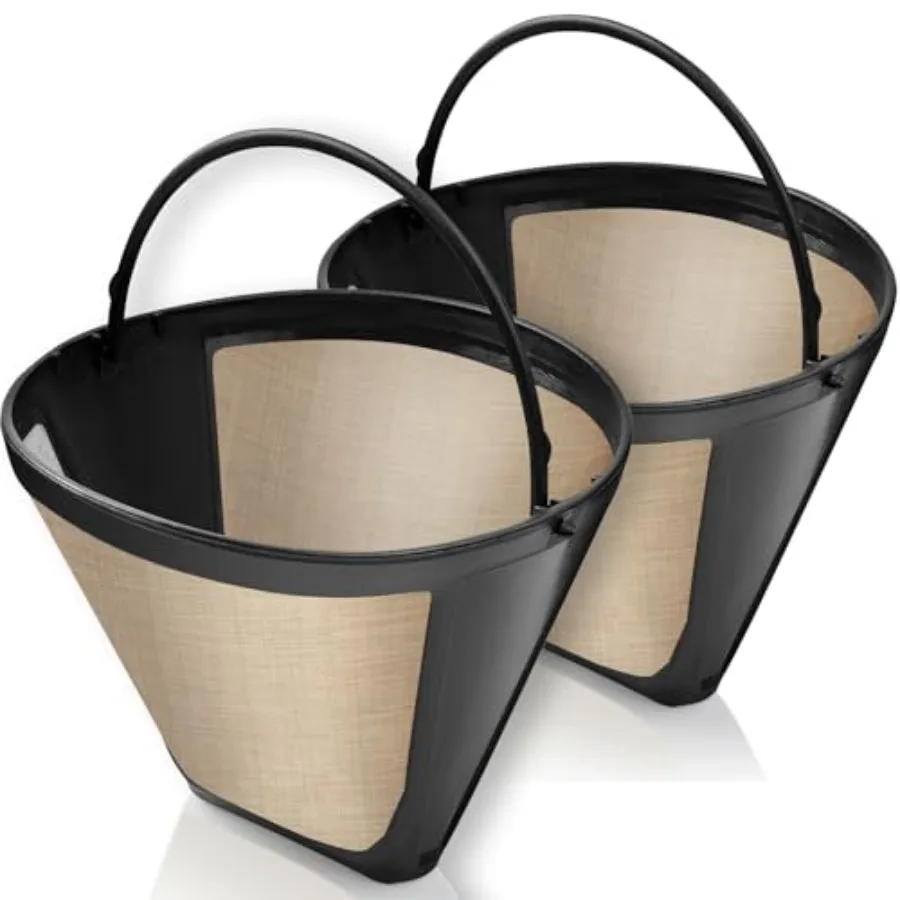 2-Pack #4 Reusable Permanent Cone Coffee Filters - Compatible with Cuisinart 10 14 Cup Brewers DCC-3200 DCC-1200 DCC-3400 and N
2-Pack #4 Reusable Permanent Cone Coffee Filters - Compatible with Cuisinart 10 14 Cup Brewers DCC-3200 DCC-1200 DCC-3400 and N