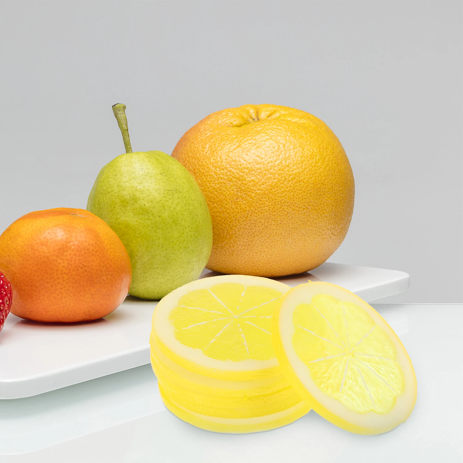 6Pcs Lifelike PVC Lemon Slices Simulation Fruit Decor for Table Centerpiece DIY Accessories Home Office Shop Display
6Pcs Lifelike PVC Lemon Slices Simulation Fruit Decor for Table Centerpiece DIY Accessories Home Office Shop Display