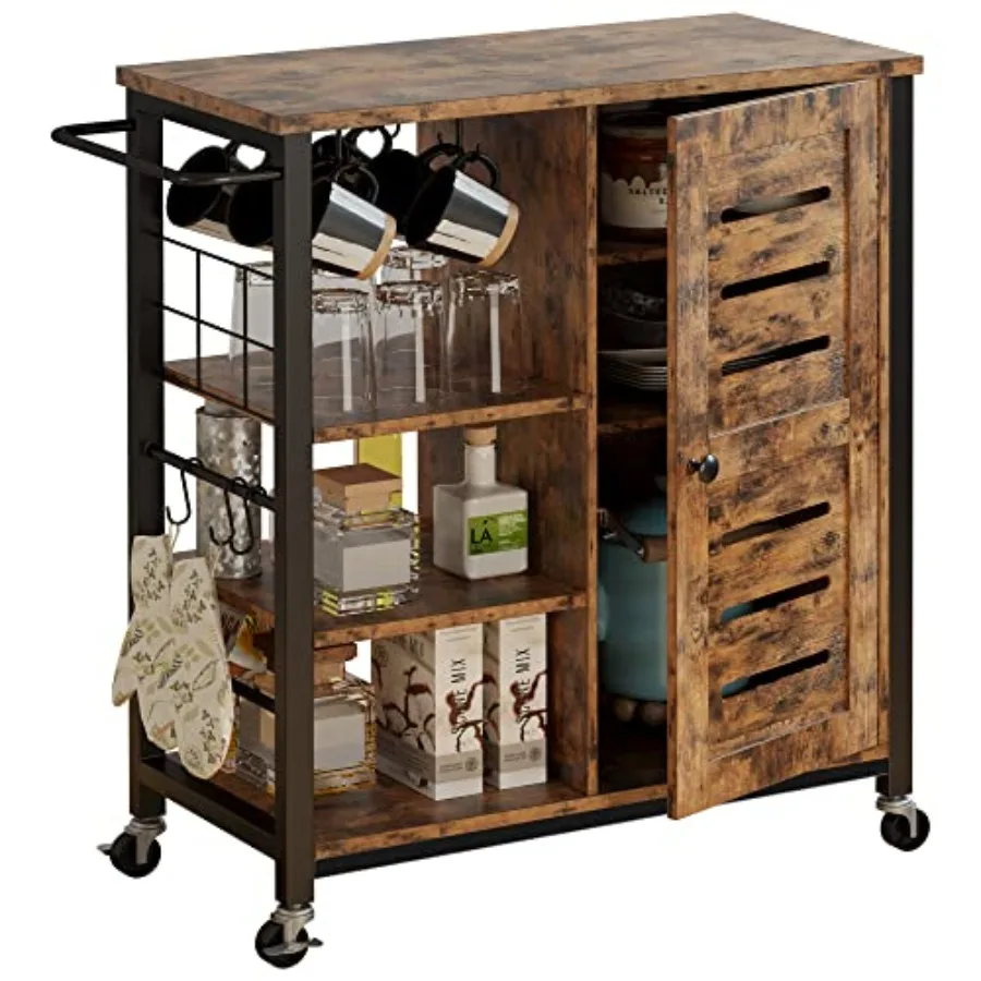 Storage Cabinet with Wheels Multipurpose Kitchen Cart Cabinet with Shelves Removable Cart Handle Cup Hook Cupboard for Kitchen
Storage Cabinet with Wheels Multipurpose Kitchen Cart Cabinet with Shelves Removable Cart Handle Cup Hook Cupboard for Kitchen