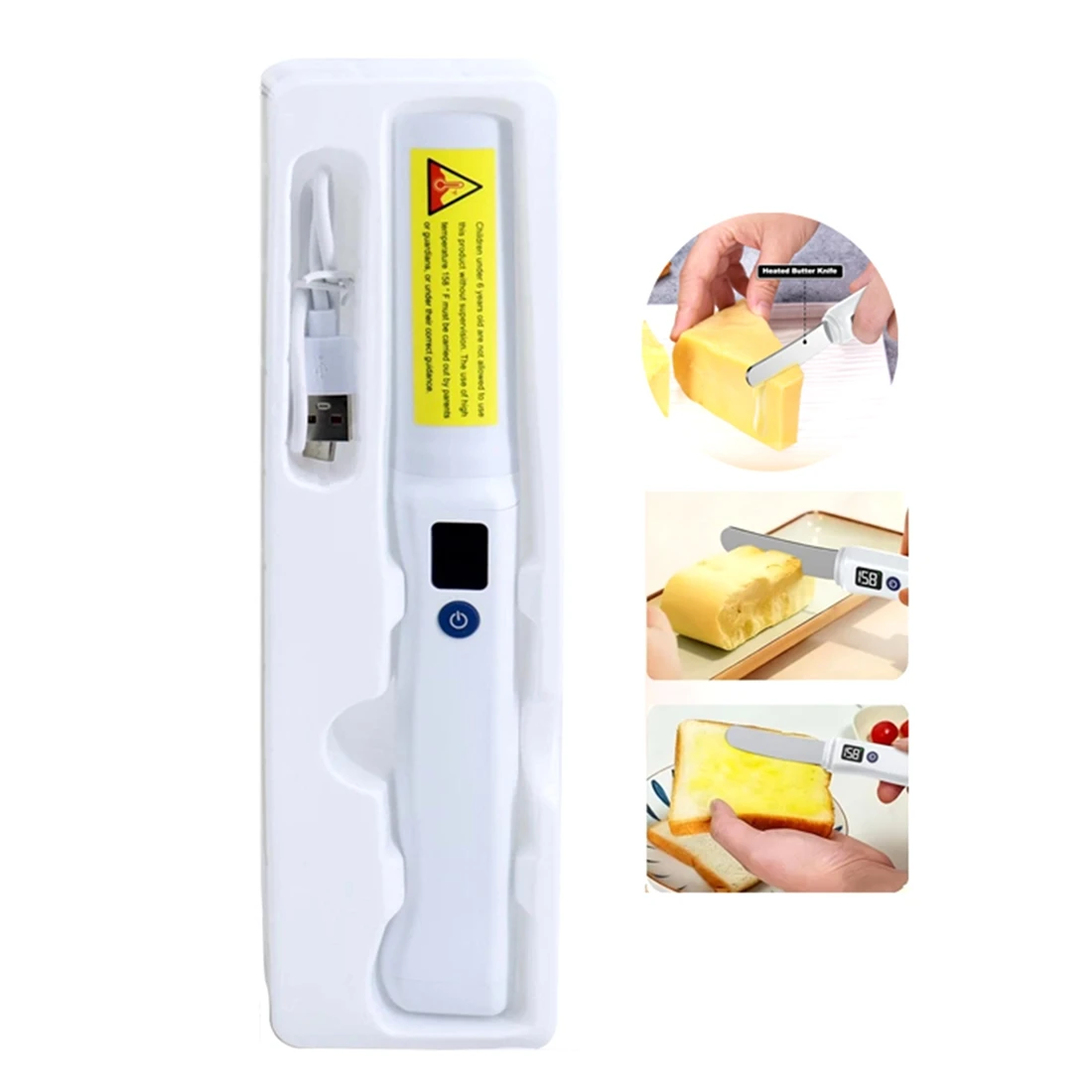 T21C Stainless Steel Heated Electric Butter Spreader For Cold Butter Cheese Jam Toast Kitchen Tool
T21C Stainless Steel Heated Electric Butter Spreader For Cold Butter Cheese Jam Toast Kitchen Tool