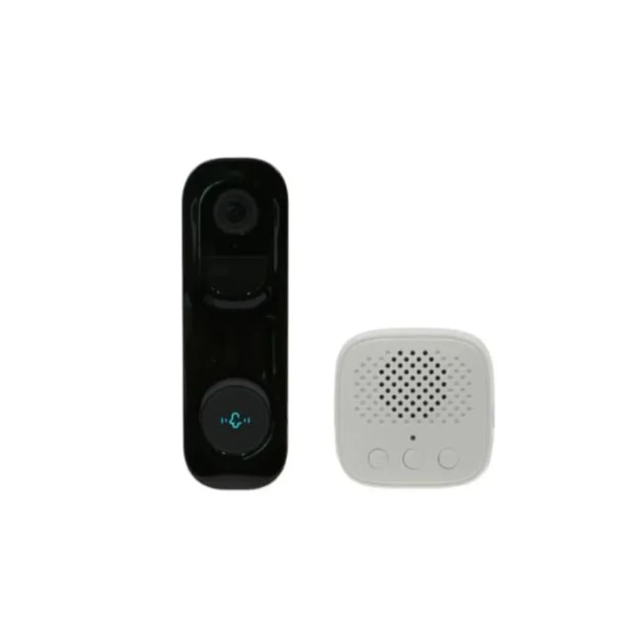Wireless doorbell camera for home security, aluminum alloy body, matte black finish, 2K HD resolution with motion and package d
Wireless doorbell camera for home security, aluminum alloy body, matte black finish, 2K HD resolution with motion and package d
