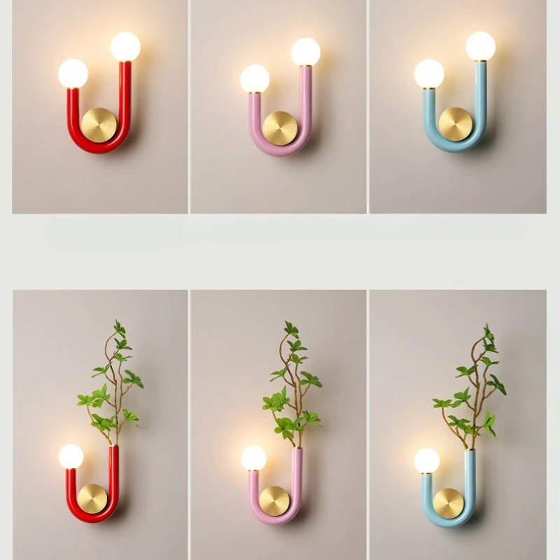Nordic U-shaped Wall Lamp Creative and Simple Decor Lighting Fixture Foe Bedroom Bedside Lamp Parlor Aisle Staircase Luminaires
Nordic U-shaped Wall Lamp Creative and Simple Decor Lighting Fixture Foe Bedroom Bedside Lamp Parlor Aisle Staircase Luminaires