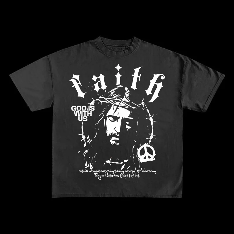 American Fashion Street Retro Jesus Creative Printed T-shirt Women Short Sleeve Y2K Top Large T-shirt T-shirt Women
American Fashion Street Retro Jesus Creative Printed T-shirt Women Short Sleeve Y2K Top Large T-shirt T-shirt Women