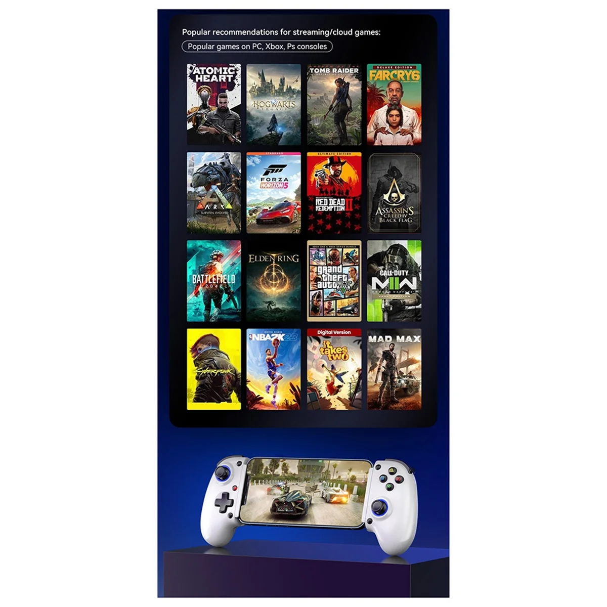 T06C-D10S Геймпад с эластичным охлаждением для планшета Delta PS4 Android IOS SwitchXBOX 400 мАч, потоковый джойстик, белый
T06C-D10S Геймпад с эластичным охлаждением для планшета Delta PS4 Android IOS SwitchXBOX 400 мАч, потоковый джойстик, белый