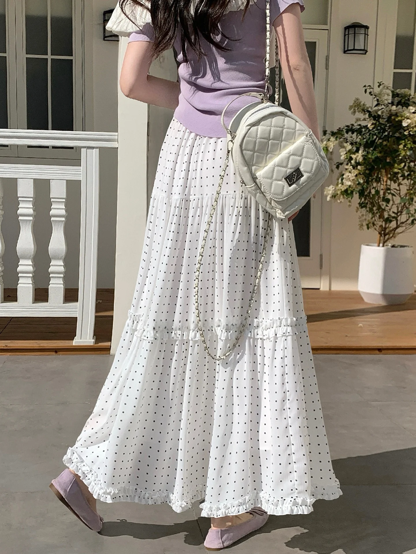 Summer High Waist A-Line Pleated Skirt Women's Cake Style Half-length Skirts with Wood Grain Polka Dot Design Slimming
Summer High Waist A-Line Pleated Skirt Women's Cake Style Half-length Skirts with Wood Grain Polka Dot Design Slimming