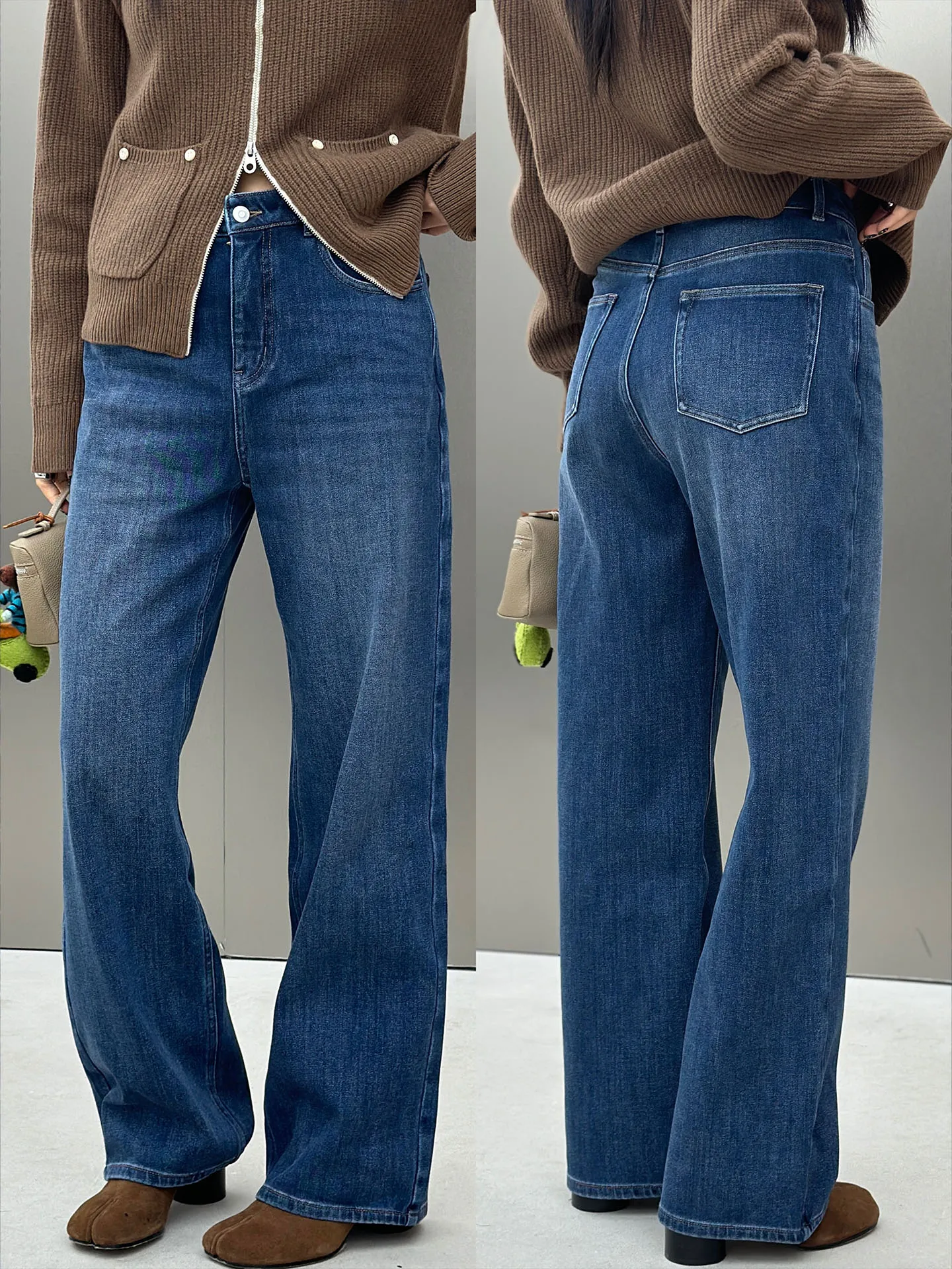 Джинсы с высокой талией, прямые, утолщенные, выцветшие, винтажные, модные, из денима, женские, осенне-зимние, хлопковые, стрейч, на молнии
Джинсы с высокой талией, прямые, утолщенные, выцветшие, винтажные, модные, из денима, женские, осенне-зимние, хлопковые, стрейч, на молнии