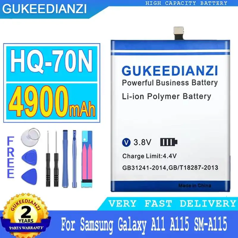 For Samsung Galaxy A11 A115 SM-A115 High Capacity 4900mAh Mobile Phone Battery HQ-70N
For Samsung Galaxy A11 A115 SM-A115 High Capacity 4900mAh Mobile Phone Battery HQ-70N