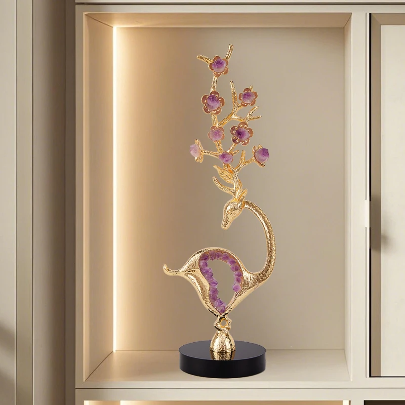 Amethyst deer lucky tabletop ornament new house decoration housewarming opening gift
Amethyst deer lucky tabletop ornament new house decoration housewarming opening gift