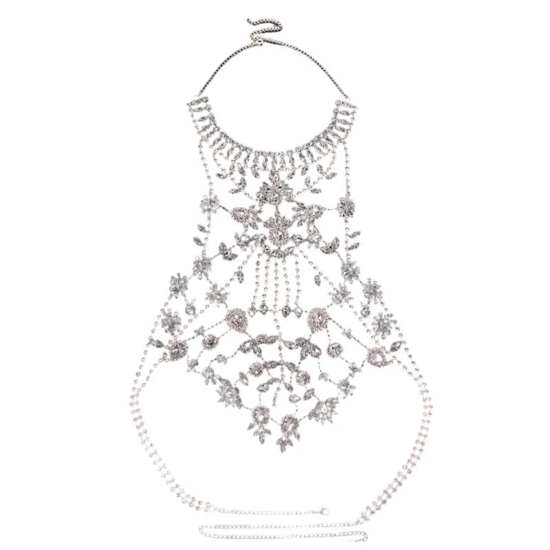G7NC Heavy Duty Multilayer Body Chain Stylish Rhinestones Necklace for Nightclub
G7NC Heavy Duty Multilayer Body Chain Stylish Rhinestones Necklace for Nightclub