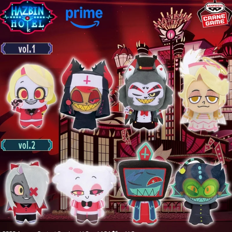 Vox Alastor Hazbin Hotel 10cm Banpresto Cotton Doll Vincent Plush Toy Anime Peripheral holiday Gift Keychain Collections
Vox Alastor Hazbin Hotel 10cm Banpresto Cotton Doll Vincent Plush Toy Anime Peripheral holiday Gift Keychain Collections