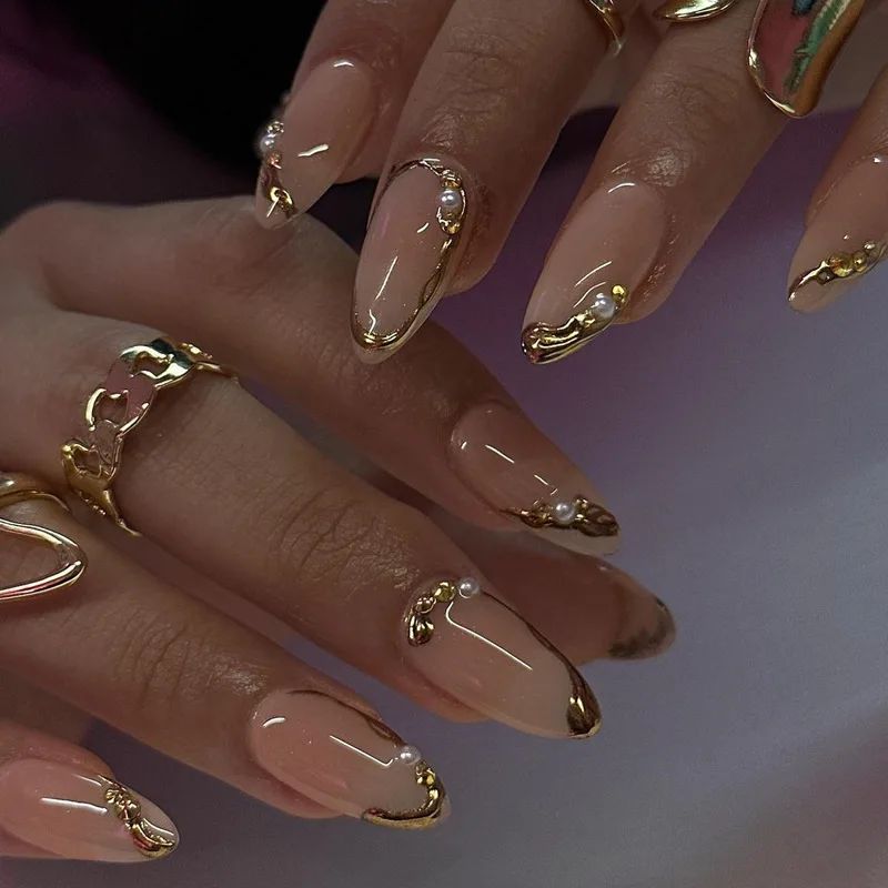 Gold d Nail Art Strips Finied Product 24 Pieces Fake Nails Wearable False Nails Beau Tools from China L Code
Gold d Nail Art Strips Finied Product 24 Pieces Fake Nails Wearable False Nails Beau Tools from China L Code