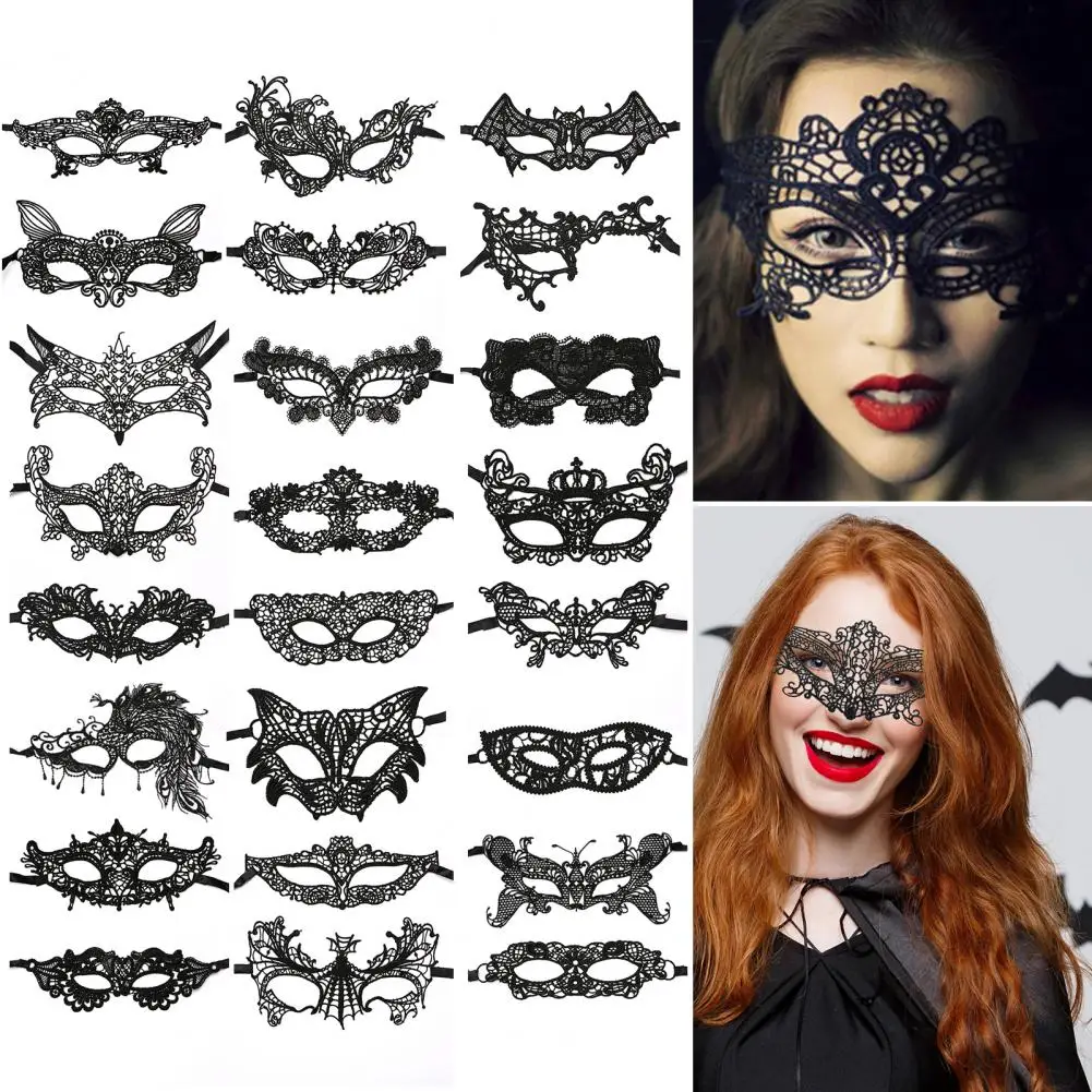 Black Lace Masque Sexy Hollow Half Face Masque Breathable Party Masque Venetian Costumes for Masquerade Cosplay Carnival
Black Lace Masque Sexy Hollow Half Face Masque Breathable Party Masque Venetian Costumes for Masquerade Cosplay Carnival