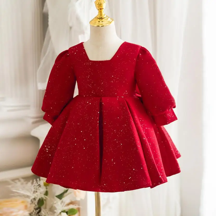 2022 New Children's Evening Gown Bow Long Sleeve Design Spanish Vintage Girls Birthday Party Red Dresses For Eid A1962
2022 New Children's Evening Gown Bow Long Sleeve Design Spanish Vintage Girls Birthday Party Red Dresses For Eid A1962