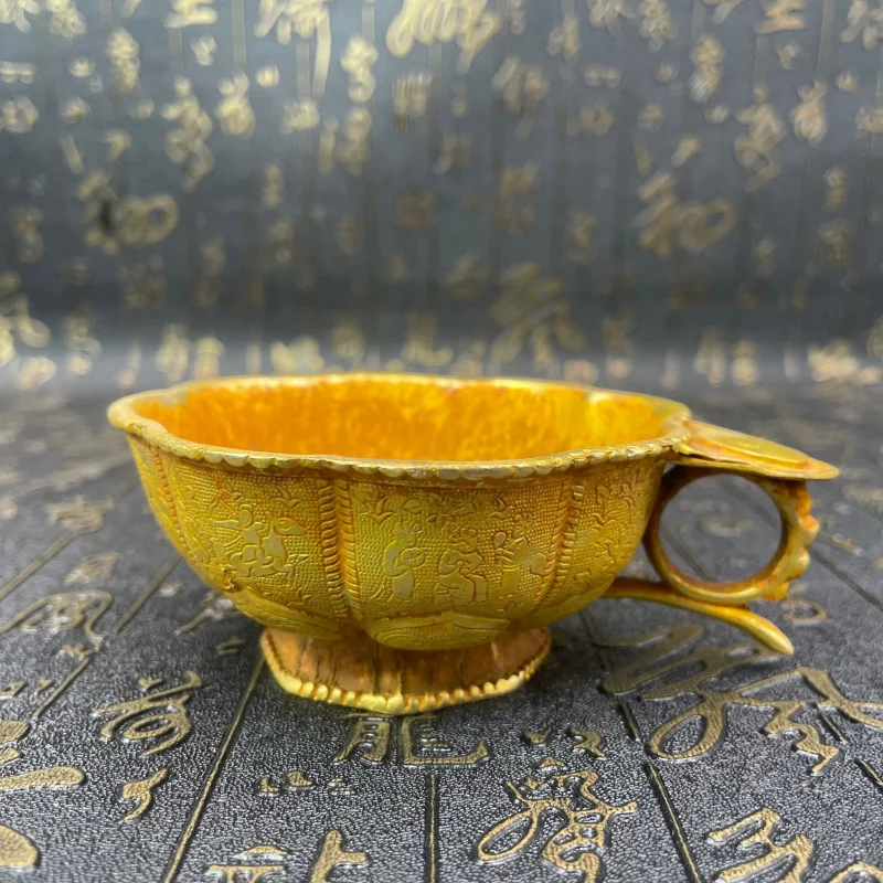 Antique Crafts Pure Copper Thickened Gilded Cup Wine Cup Water Cup Tea Cup Crafts Ornaments Miscellaneous Items
Antique Crafts Pure Copper Thickened Gilded Cup Wine Cup Water Cup Tea Cup Crafts Ornaments Miscellaneous Items