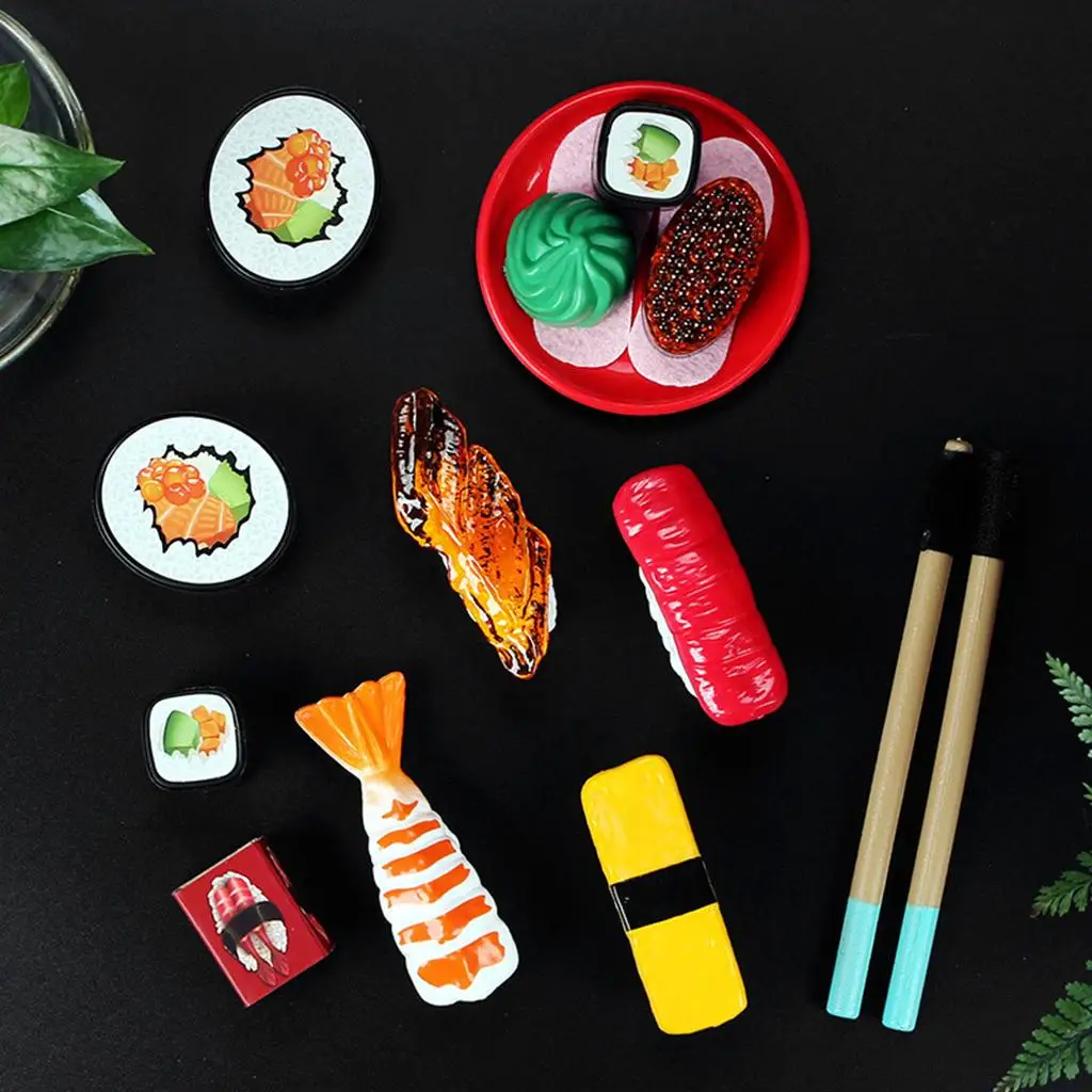 Children's Toy Kitchen Simulation Sushi Play Food Set Plastic Educational Cooking Toy for Kids Tabletop Games
Children's Toy Kitchen Simulation Sushi Play Food Set Plastic Educational Cooking Toy for Kids Tabletop Games