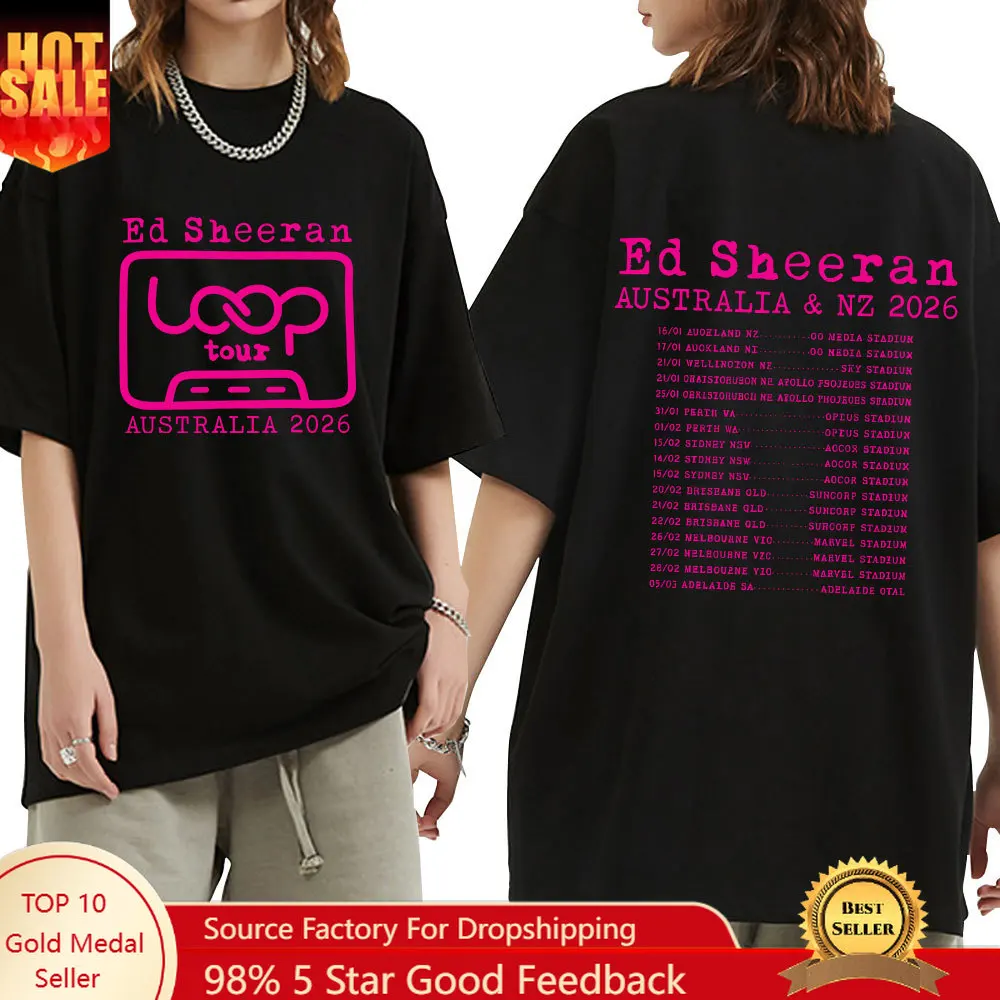 Ed Sheeran Loop Tour Australia New Zealand 2026 Tour Merch T-shirts Men Women Fashion Hip Hop Cozy Oversized T Shirts Fans Gifts
Ed Sheeran Loop Tour Australia New Zealand 2026 Tour Merch T-shirts Men Women Fashion Hip Hop Cozy Oversized T Shirts Fans Gifts