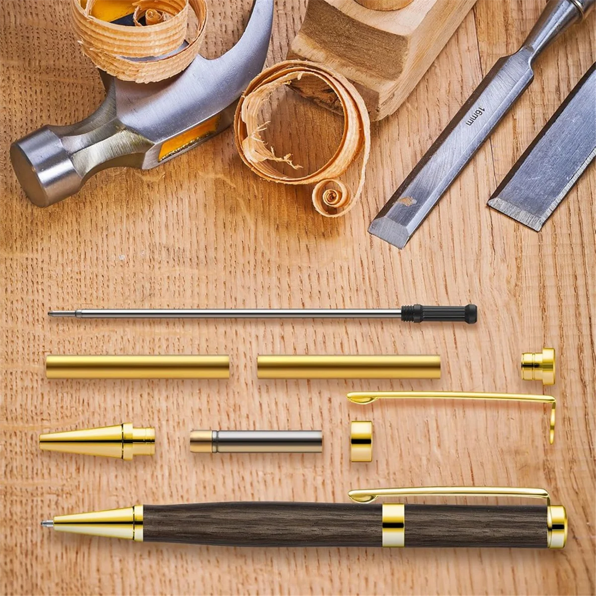 Y31A Pen Sets for Wood Turner 7mm Slim Pen Turning Set with Refill Lathe Accessories for Making Office Classroom DIY 10pcs C
Y31A Pen Sets for Wood Turner 7mm Slim Pen Turning Set with Refill Lathe Accessories for Making Office Classroom DIY 10pcs C