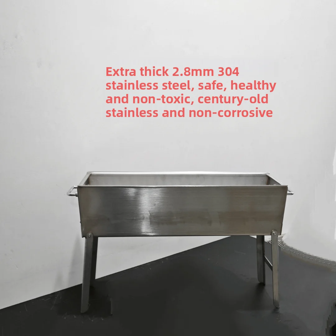 304 stainless steel grill, outdoor commercial household charcoal grill, portable folding skewer
304 stainless steel grill, outdoor commercial household charcoal grill, portable folding skewer