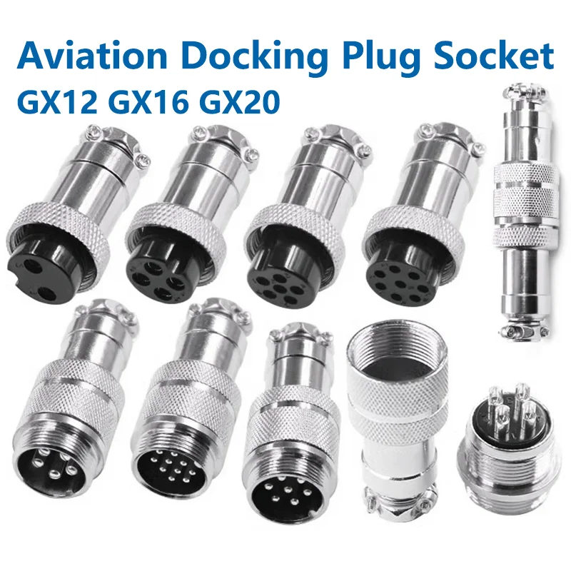 Aviation Plug GX12 GX16 GX20 Butt Soldering Socket Wire Panel Docking Connectors 2/3/4/5/6/7/8/9/10/12/14/15 Pin
Aviation Plug GX12 GX16 GX20 Butt Soldering Socket Wire Panel Docking Connectors 2/3/4/5/6/7/8/9/10/12/14/15 Pin