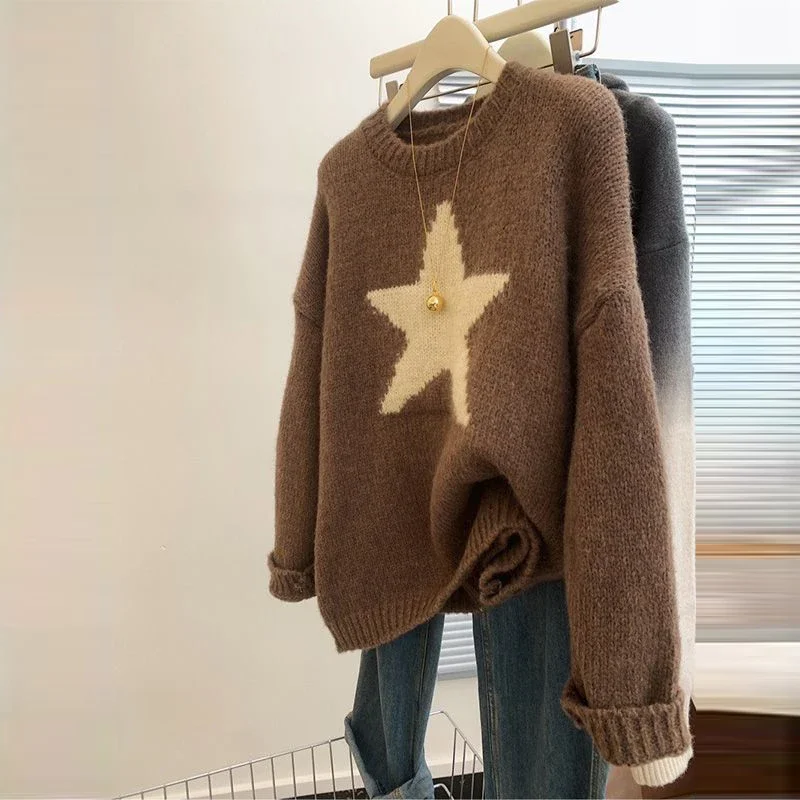 Women's Trendy Vintage Chic Jacquard Soft Warm Knitted Sweater Y2K Casual Streetwear O Neck Long Sleeve Loose Pullover Tops
Women's Trendy Vintage Chic Jacquard Soft Warm Knitted Sweater Y2K Casual Streetwear O Neck Long Sleeve Loose Pullover Tops