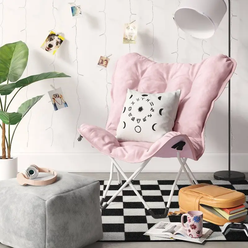 Living Room Chair Butterfly Chair Comfortable Lazy Small Sofa Backrest vanity chair for bedroom single sofa
Living Room Chair Butterfly Chair Comfortable Lazy Small Sofa Backrest vanity chair for bedroom single sofa