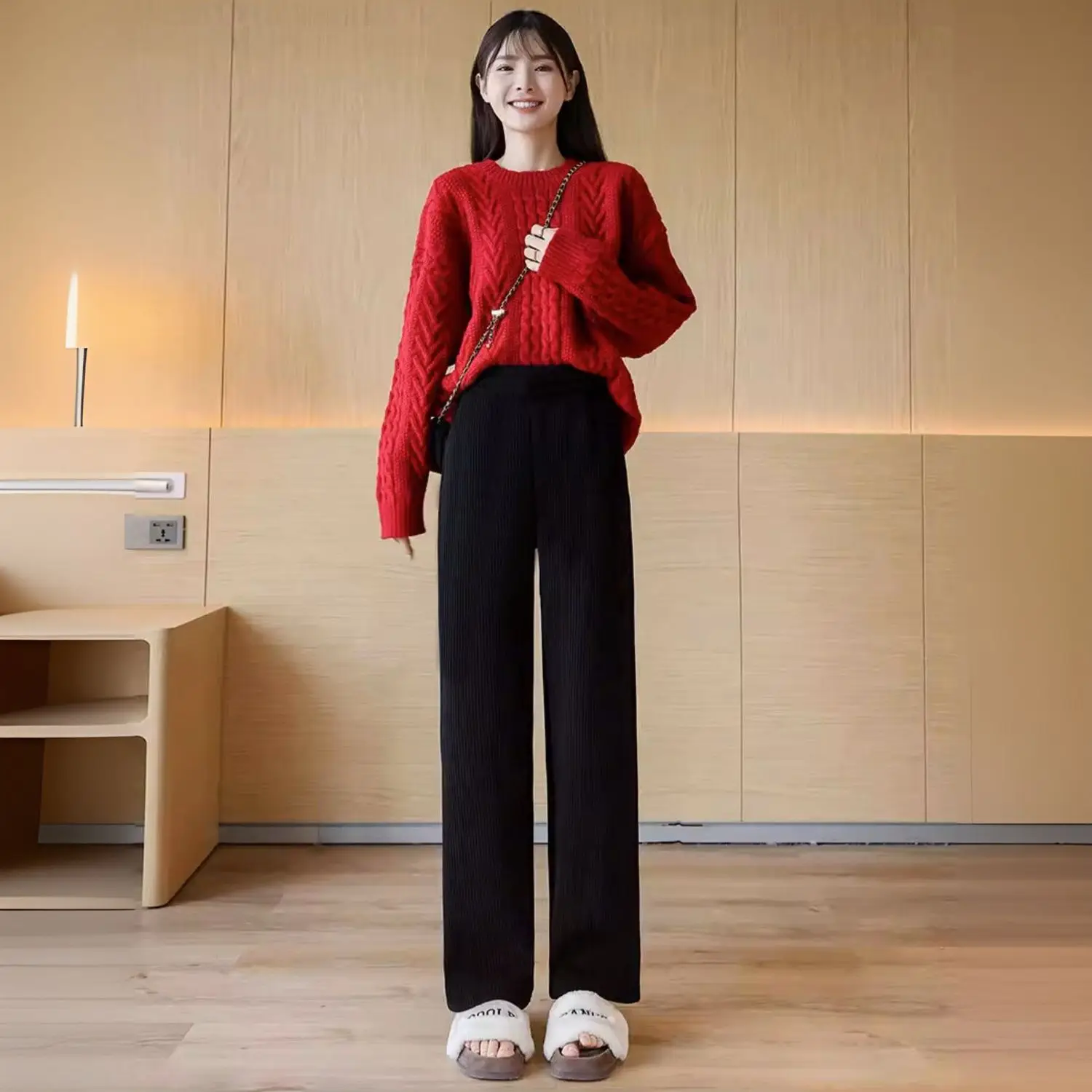 Широкие брюки с принтом, женские весенние классические минималистичные складки, модальный пояс, атласная фланелевая многослойная вышивка, рюши
Широкие брюки с принтом, женские весенние классические минималистичные складки, модальный пояс, атласная фланелевая многослойная вышивка, рюши