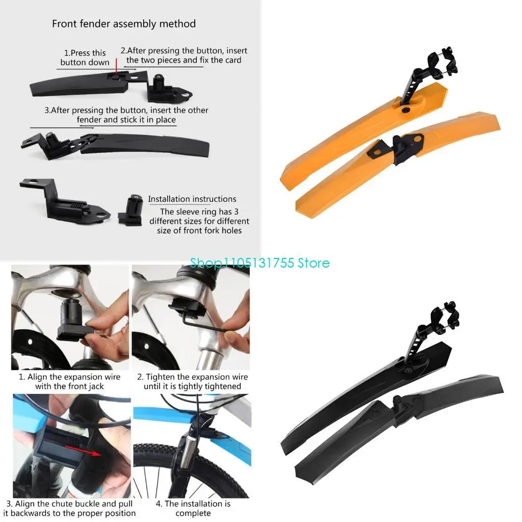 K0EF Bicycles Mudguards, Thicken Widen Mountain Bike Front and Rear Mud Guard
K0EF Bicycles Mudguards, Thicken Widen Mountain Bike Front and Rear Mud Guard