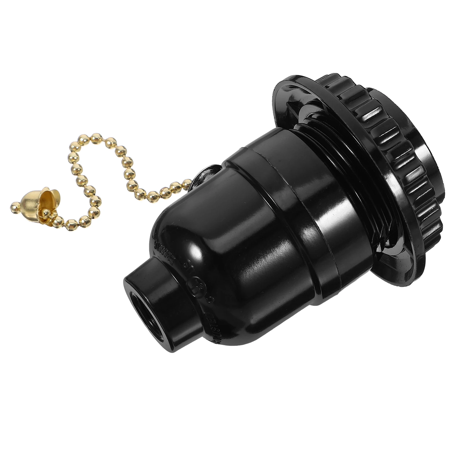 Lamp Holder Pull Chain Switch Black Chandelier Head Zipper Socket Wood Material Compatible Bulb Specifications Easy
Lamp Holder Pull Chain Switch Black Chandelier Head Zipper Socket Wood Material Compatible Bulb Specifications Easy