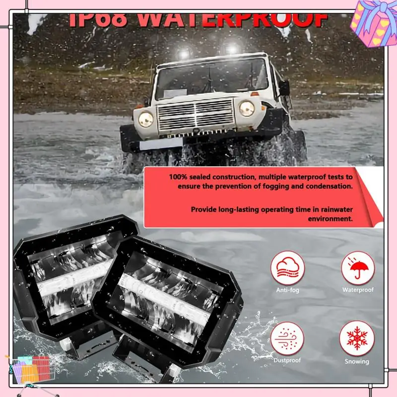 A77T-2 Pcs 100W Work Lights Borderless LED Pod Lights LED Driving Fog Lights LED Work Lights For Off-Road ATV UTV Trucks Parts
A77T-2 Pcs 100W Work Lights Borderless LED Pod Lights LED Driving Fog Lights LED Work Lights For Off-Road ATV UTV Trucks Parts