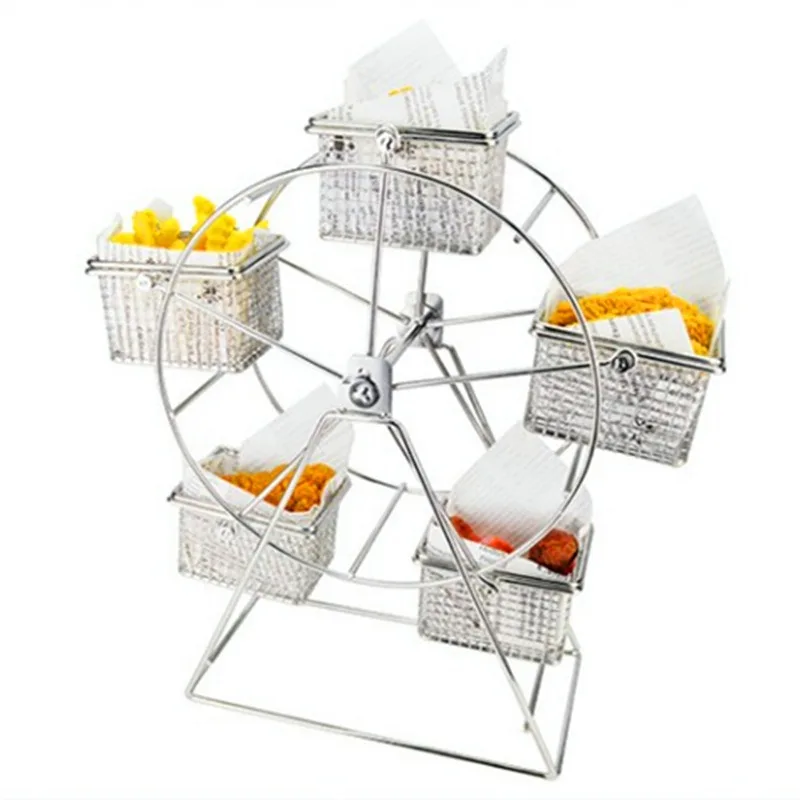 Creative Stainless Steel Ferris Wheel, Snack Rack Rotating, Cartoon Fry Rack, Buffet Ornament, Display Dessert Rack
Creative Stainless Steel Ferris Wheel, Snack Rack Rotating, Cartoon Fry Rack, Buffet Ornament, Display Dessert Rack