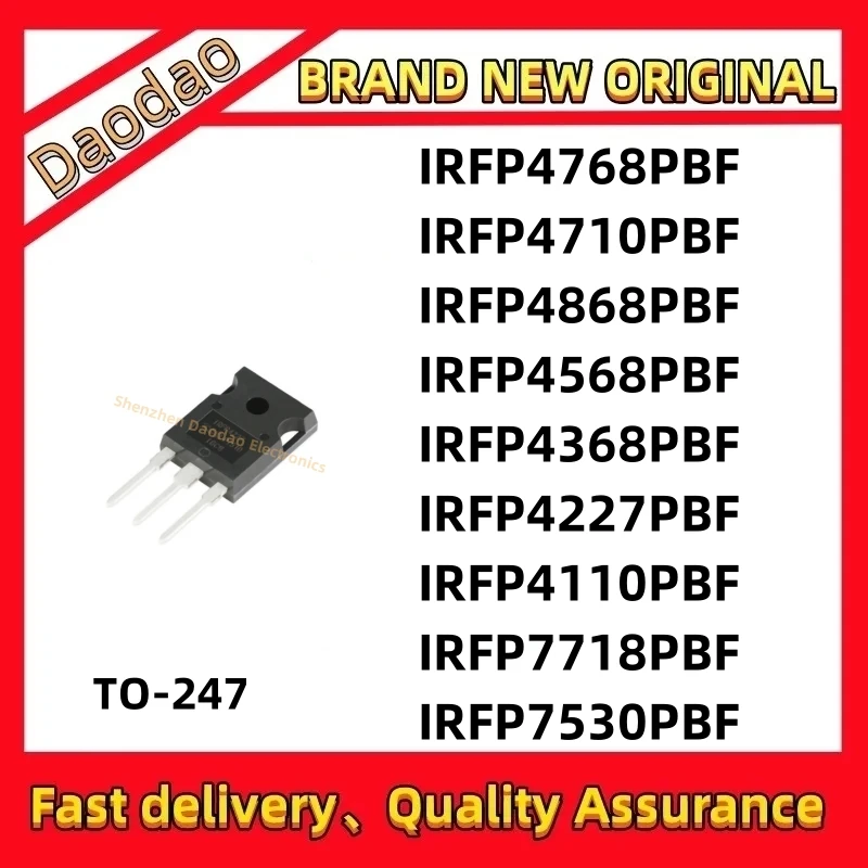 IRFP4768PBF IRFP4710PBF IRFP4868PBF IRFP4568PBF IRFP4368PBF IRFP4227PBF IRFP4110PBF IRFP7718PBF IRFP7530PBF IC chip TO-247
IRFP4768PBF IRFP4710PBF IRFP4868PBF IRFP4568PBF IRFP4368PBF IRFP4227PBF IRFP4110PBF IRFP7718PBF IRFP7530PBF IC chip TO-247