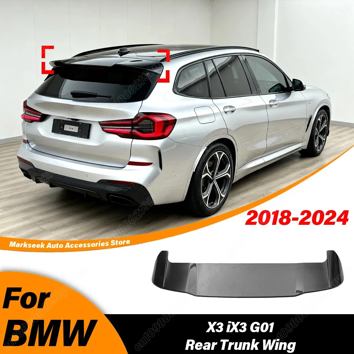 For BMW X3 G01 X3M 2018 2019 2020 2021 2022 2023 2024 Automobile Trunk Roof Spoiler Wing Splitter Body Decoration Modification
For BMW X3 G01 X3M 2018 2019 2020 2021 2022 2023 2024 Automobile Trunk Roof Spoiler Wing Splitter Body Decoration Modification