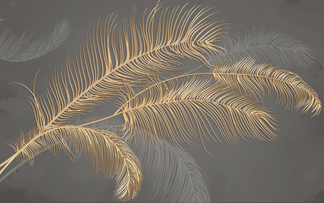Custom wallpaper light luxury feather gold relief lines TV background home decoration living room bedroom mural 3d wallpaper
Custom wallpaper light luxury feather gold relief lines TV background home decoration living room bedroom mural 3d wallpaper
