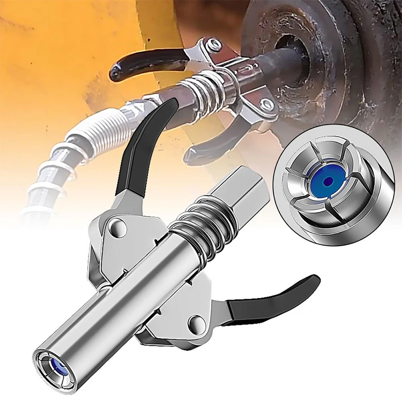 Lock Grease Gun Coupler High Pressure Grease Gun Accessories Coupler Nozzle Tool Grease Gun Nozzle Double Handle
Lock Grease Gun Coupler High Pressure Grease Gun Accessories Coupler Nozzle Tool Grease Gun Nozzle Double Handle