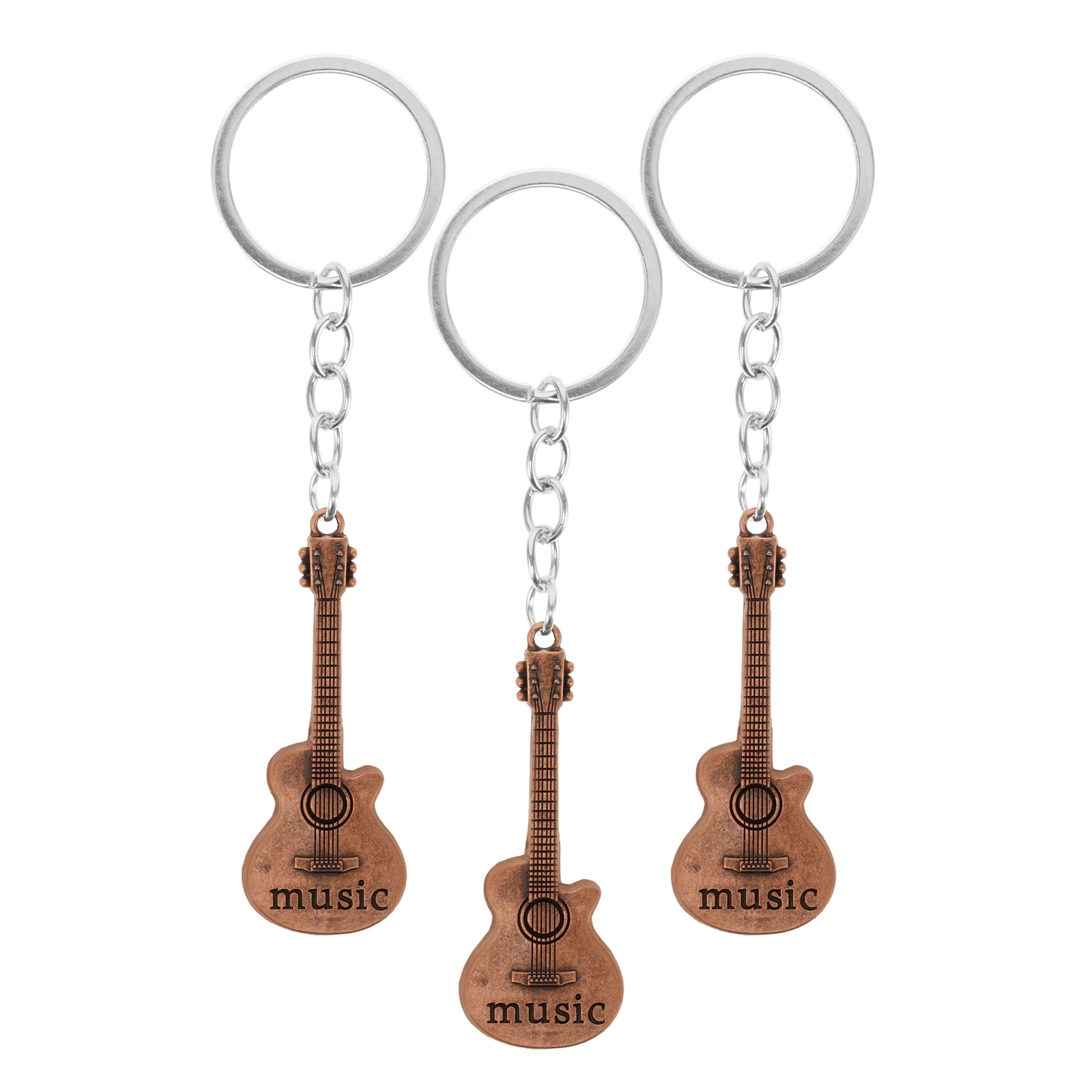3pcs Music Guitar Keychains Dark Brown Zinc Alloy Decorative Durable Compact Lightweight Stylish Handbag Accessory Practical
3pcs Music Guitar Keychains Dark Brown Zinc Alloy Decorative Durable Compact Lightweight Stylish Handbag Accessory Practical