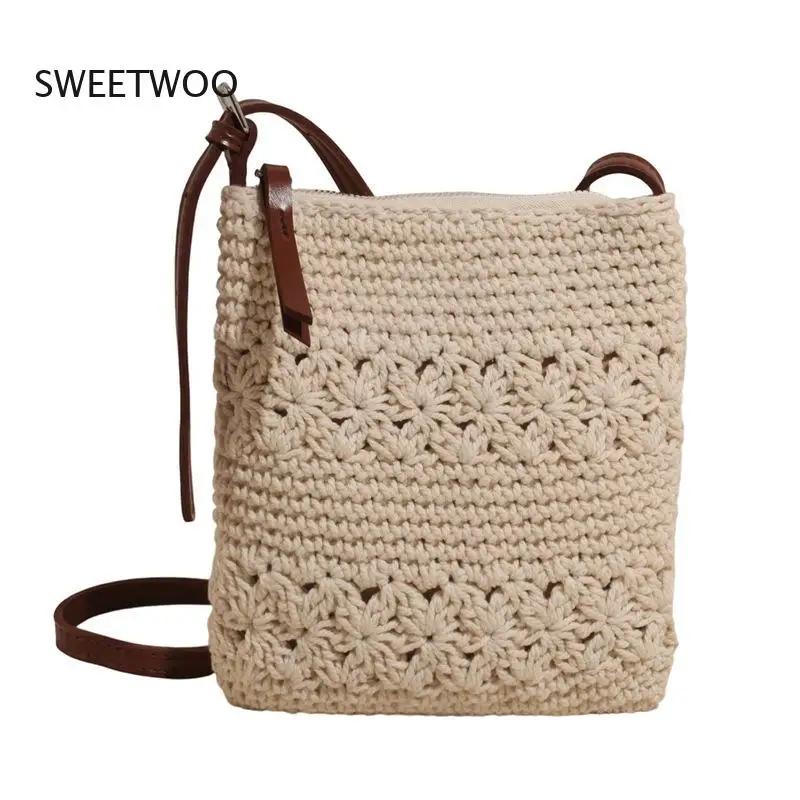 Mini Crochet Crossbody Bag, Hollow-Out Knit Woven Shoulder Purse
Mini Crochet Crossbody Bag, Hollow-Out Knit Woven Shoulder Purse