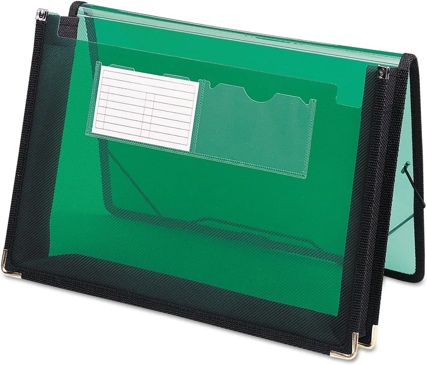 Poly Expanding File Wallet, Letter Size, 2-1/4" Expansion, Flap & Cord Closure, Translucent Green
Poly Expanding File Wallet, Letter Size, 2-1/4" Expansion, Flap & Cord Closure, Translucent Green