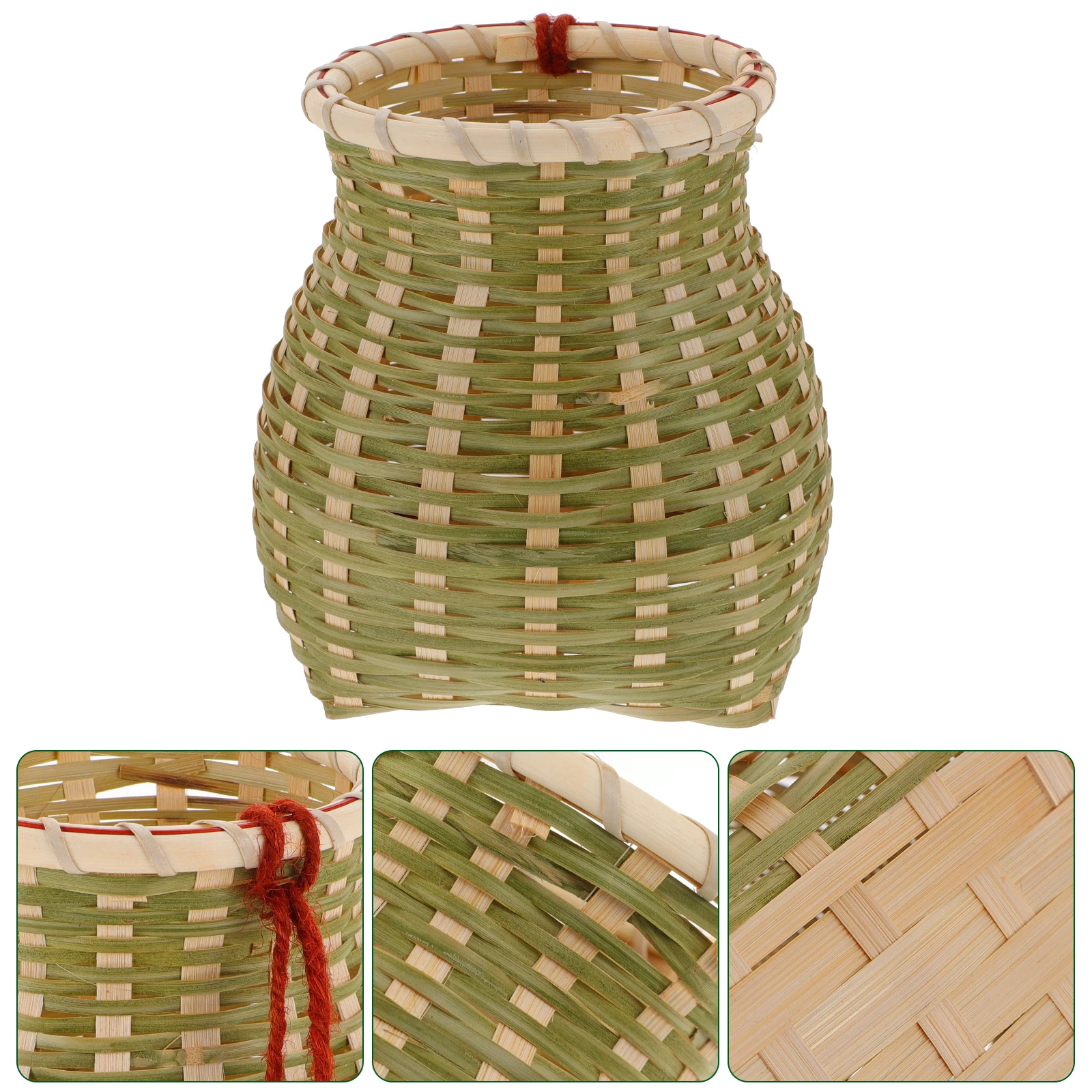 Bamboo Woven Ethnic Style Small Pack Basket Multi Functional Storage Container Handmade Woven Knapsack Home Decor Fruit Basket
Bamboo Woven Ethnic Style Small Pack Basket Multi Functional Storage Container Handmade Woven Knapsack Home Decor Fruit Basket