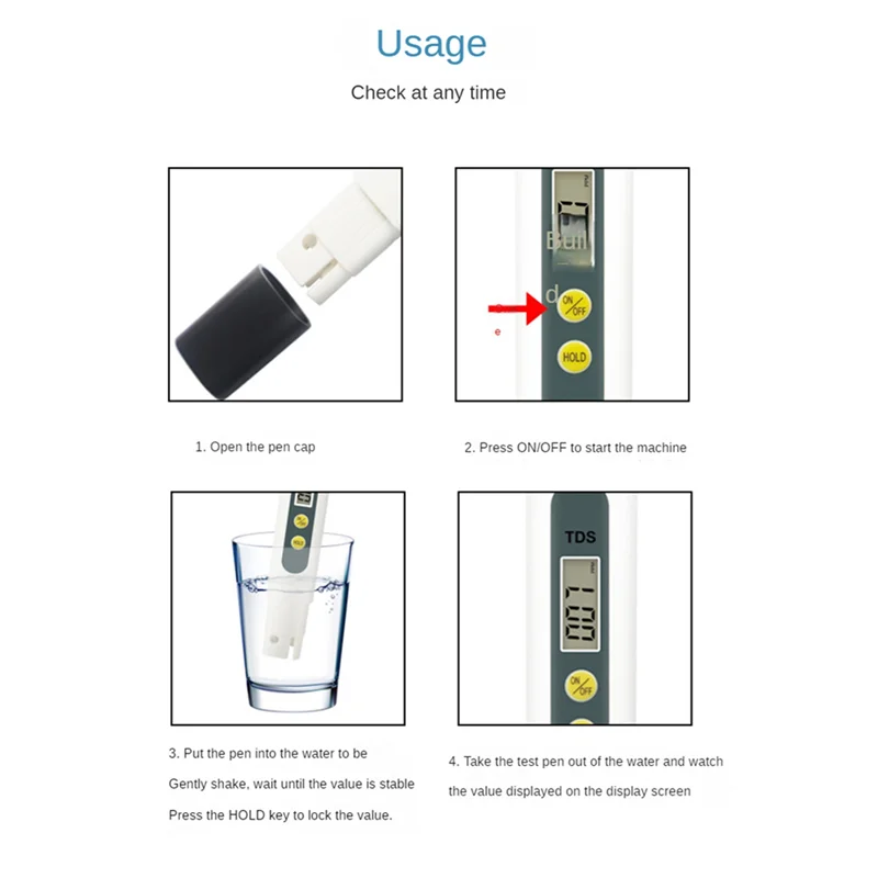 ABUL-2X Tds Meter Digital Water Tester-Water Testing Kits For Drinking Water For Home, Well, Tap Water Test (Without Battery)
ABUL-2X Tds Meter Digital Water Tester-Water Testing Kits For Drinking Water For Home, Well, Tap Water Test (Without Battery)
