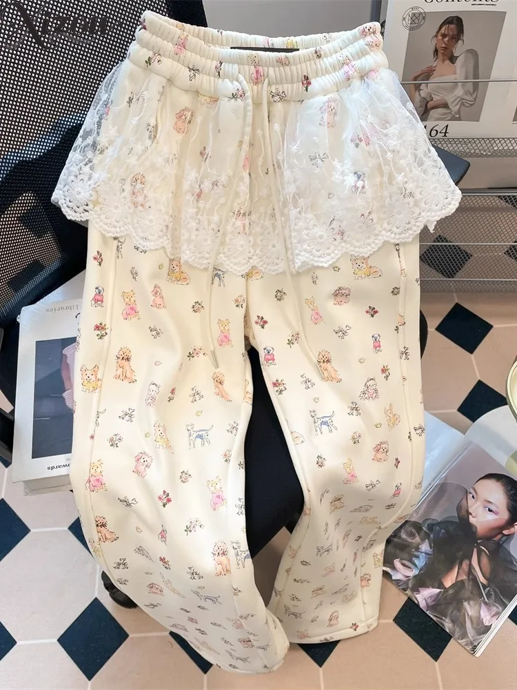 Women's Casual Trousers Spring and Autumn Sweet Wide Leg Sweatpants Beautiful Fashion 2025 New Straight Long Pants Korean Style
Women's Casual Trousers Spring and Autumn Sweet Wide Leg Sweatpants Beautiful Fashion 2025 New Straight Long Pants Korean Style