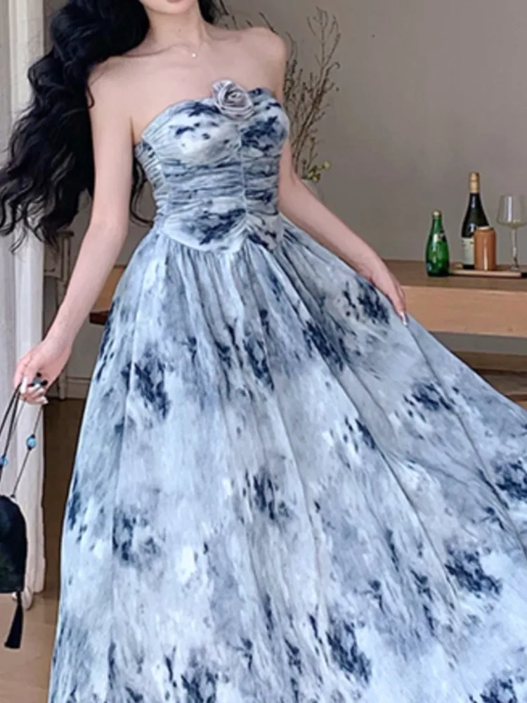 Summer Women Vintage Casual Floral Dress Sleeveless A-Line Beach Holiday Maxi Midi Dresses Female French Style Clothes New Robe
Summer Women Vintage Casual Floral Dress Sleeveless A-Line Beach Holiday Maxi Midi Dresses Female French Style Clothes New Robe