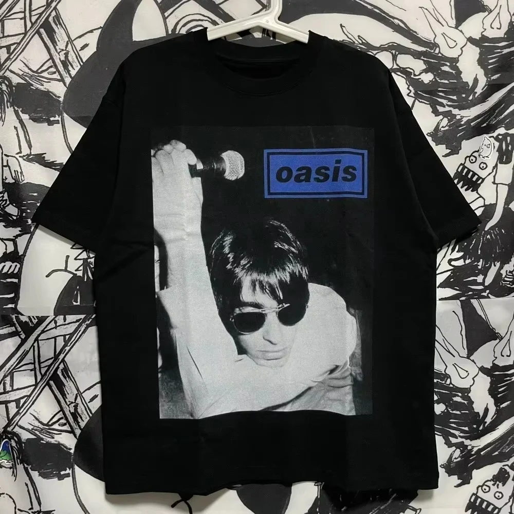 Oasis Band Rock Retro Trend Peripheral Printed T-Shirt Summer Crew Neck Pullover Men's and Women's Short Sleeves
Oasis Band Rock Retro Trend Peripheral Printed T-Shirt Summer Crew Neck Pullover Men's and Women's Short Sleeves