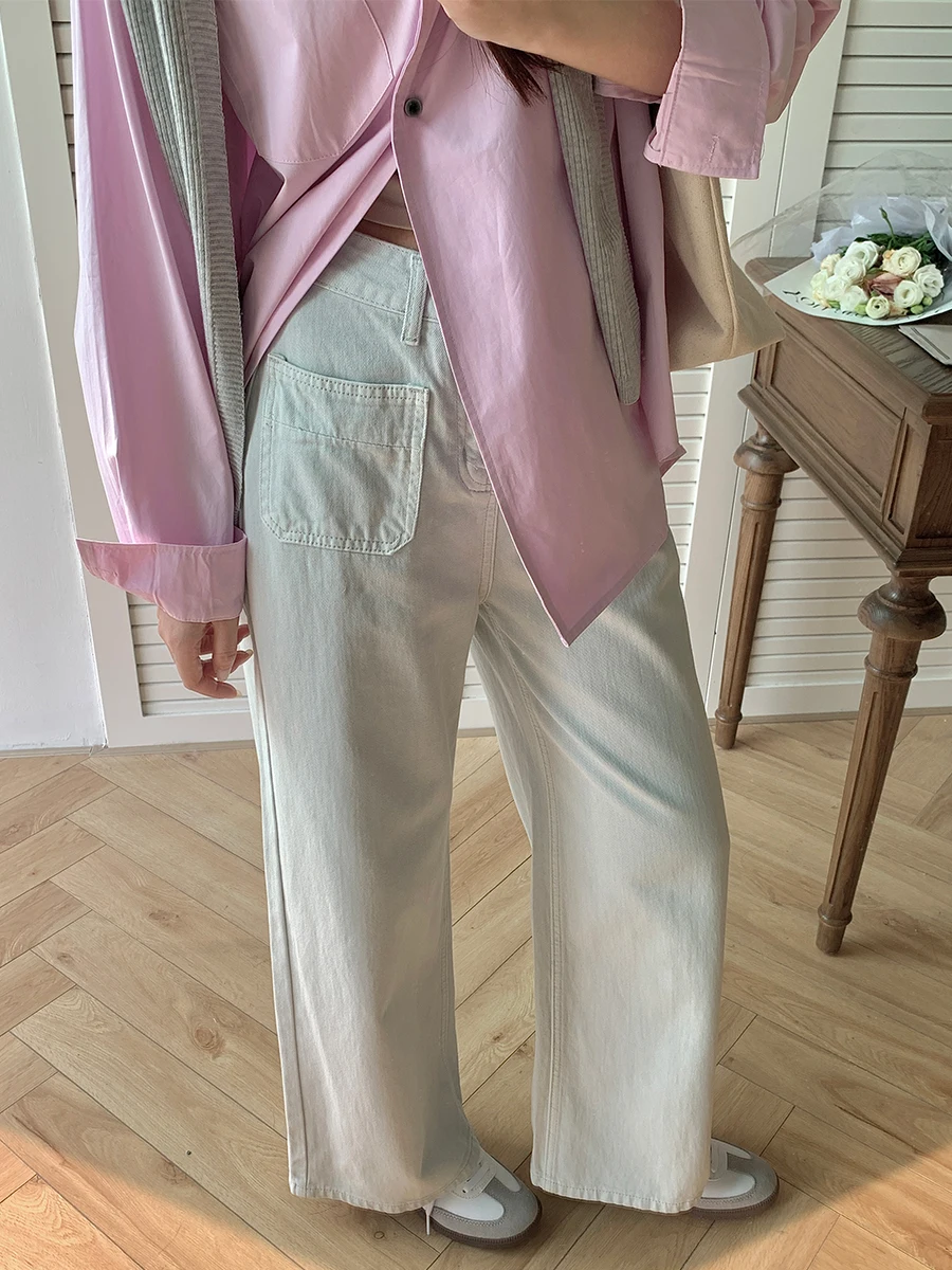 Джинсы женские Uniko Ice Porcelain Blue, повседневные, прямые, широкие, весна-осень, новинка, универсальные, комфортные, идеальная посадка
Джинсы женские Uniko Ice Porcelain Blue, повседневные, прямые, широкие, весна-осень, новинка, универсальные, комфортные, идеальная посадка