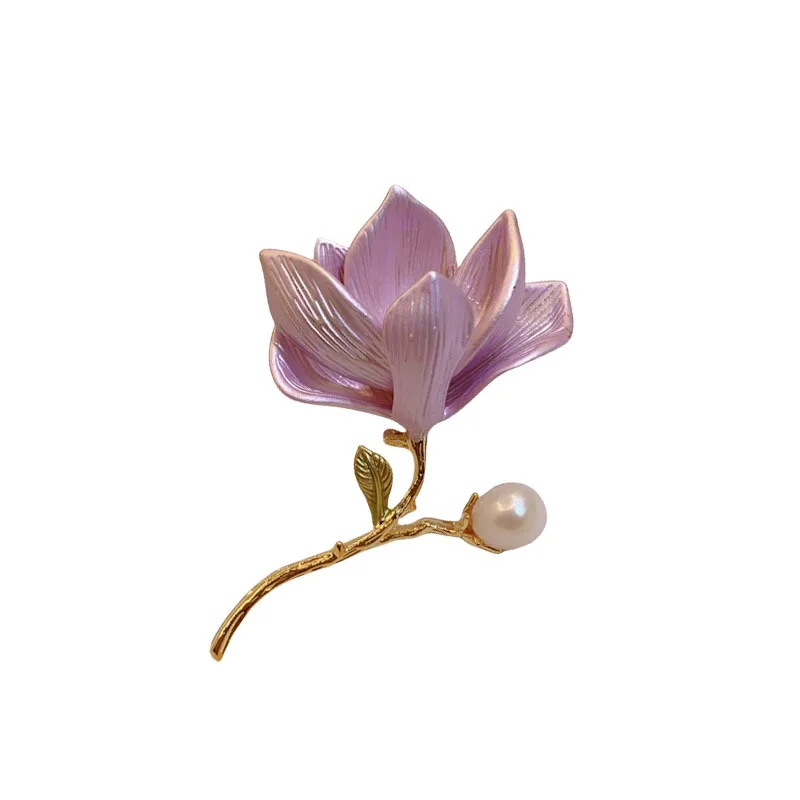 Tender pink orchid pearl brooch, women's high-end exquisite fashion pin temperament clothes accessories
Tender pink orchid pearl brooch, women's high-end exquisite fashion pin temperament clothes accessories