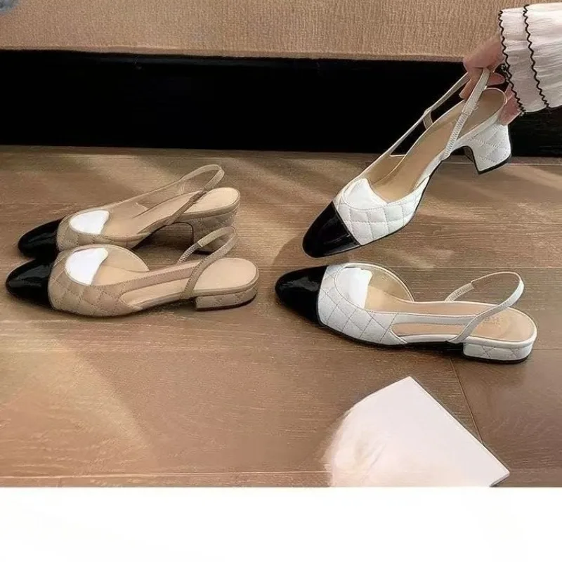 2026 Summer Color Blocked Ankle Strap with Thick Square Heel and Soft Bottom Toe Sandals
2026 Summer Color Blocked Ankle Strap with Thick Square Heel and Soft Bottom Toe Sandals