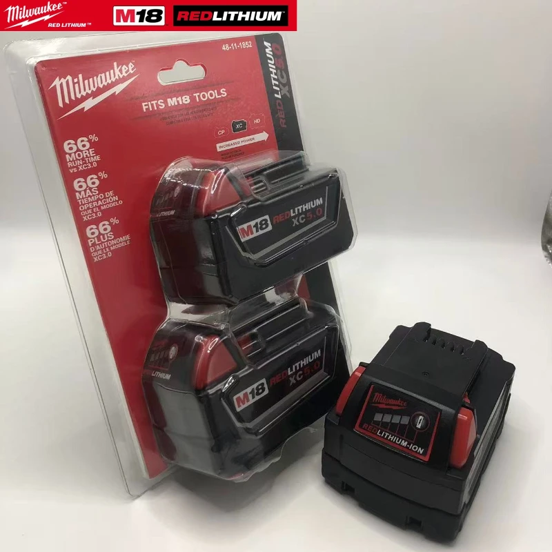 Milwaukee M18 18V 8.0Ah High Output Lithium Battery Replacement For Model 48-11-1860 48-11-1828 For Saw Grinder M18 Power Tools
Milwaukee M18 18V 8.0Ah High Output Lithium Battery Replacement For Model 48-11-1860 48-11-1828 For Saw Grinder M18 Power Tools
